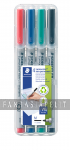 Water Soluble Markers: 4-Pack (Red, Blue, Green, Black)