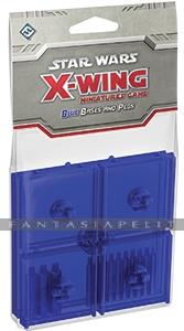 Star Wars X-Wing: Blue Bases and Pegs