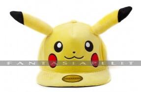 Pokemon Plush Snapback Cap: Pikachu