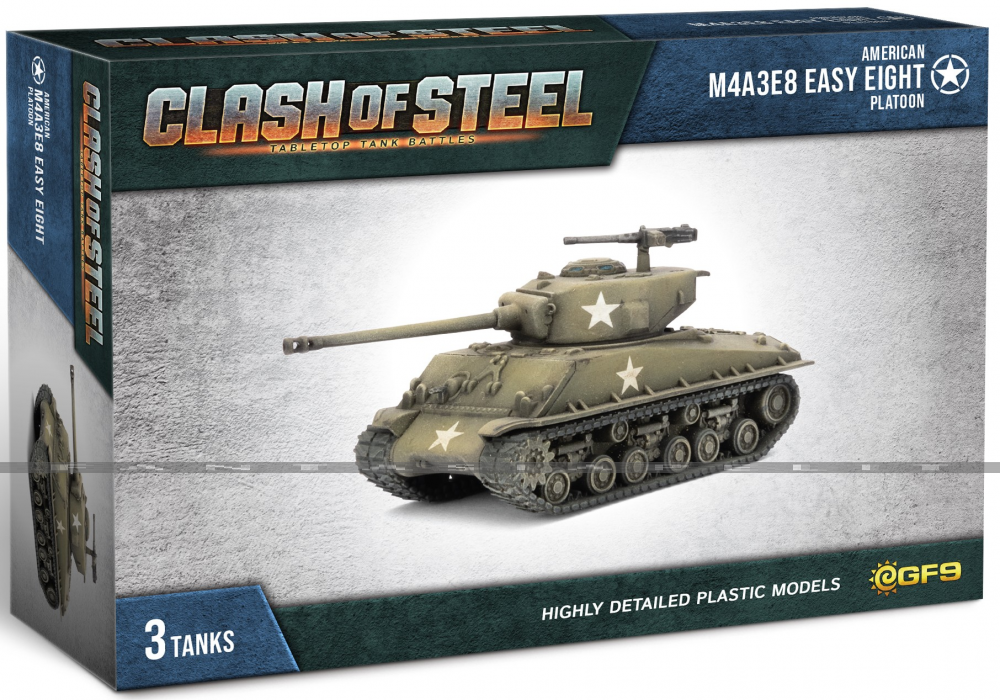 Clash of Steel: M4A3E8 Easy Eight Tank Platoon