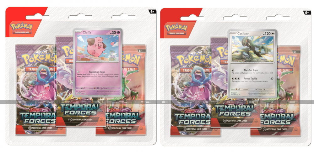 Pokemon: Temporal Forces Three Booster Blister