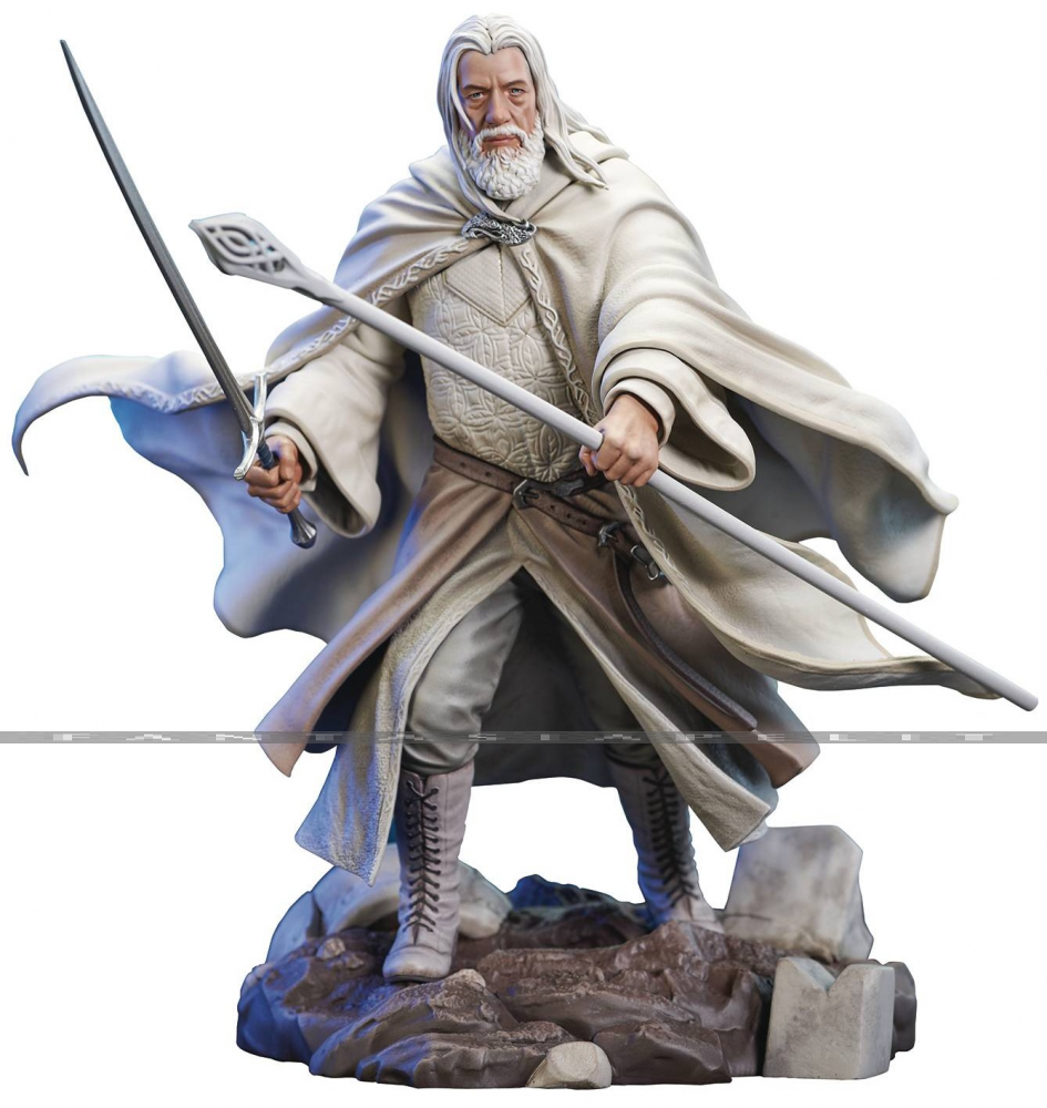 Lord of the Rings Deluxe Gallery: Gandalf the White PVC Statue