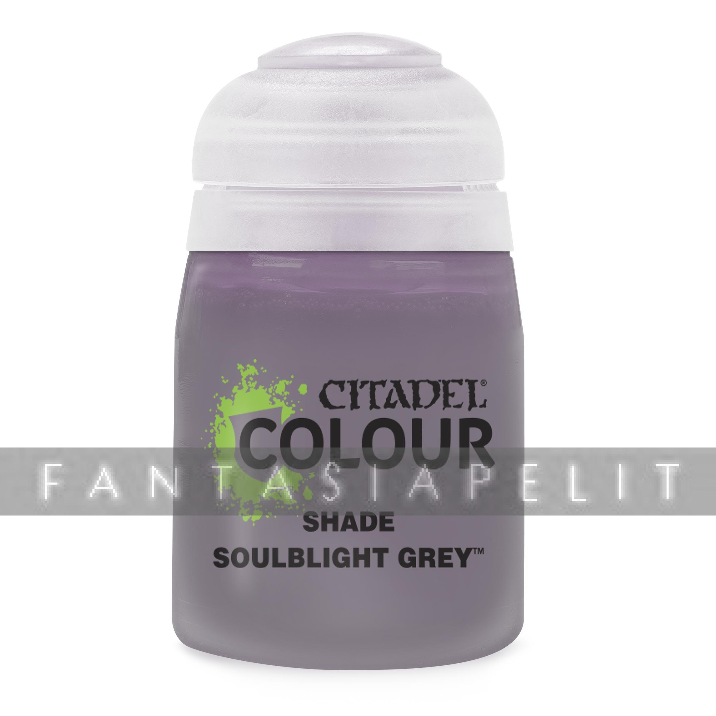 Citadel Colour – Tonalità Shade: Soulblight Grey (18ml) – Vernice Acrilica Per Miniature, Ombreggiatura E Definizione Dettagli