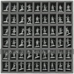 kuva tuotteesta on linkki tuotesivulle: Foam Tray 35 mm (1.4 inches) with 54 Slots For Zombicide Boardgame Boxes