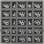 kuva tuotteesta on linkki tuotesivulle: Foam Tray 35 mm (1.4 inches) with 25 Slots For Zombicide And Black Plague Crowz