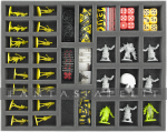 kuva tuotteesta on linkki tuotesivulle: Foam Tray 35 mm (1.38 inch) Full-size with 34 Slots For Zombicide Accessories And Miniatures