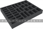 Foam Tray 40 mm (1.6 inch) with Different Sized Slots - with Base - Full-size