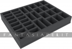 Foam Tray 50 mm (2 inches) with Different Sized Slots - with Base - Full-size