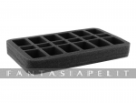 Figure Foam Tray 35 mm (1.4 inch) Half-size with Base - 12 Medium & 6 Small Fow Bases