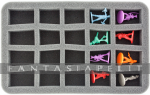 kuva tuotteesta on linkki tuotesivulle: Figure Foam Tray 35 mm Half-size For 20 Zombicide Figures
