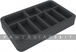 Foam Tray 40 mm (1.6 inches) 9 Slots - with Base - Half-size