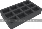 kuva tuotteesta on linkki tuotesivulle: Figure Foam Tray 40 mm (1.6 inches) Half-size with Base - 12 Large Cut Outs