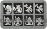 Figure Foam Tray 50 mm Half-size For 8 Large Arcadia Quest Figures