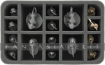 kuva tuotteesta on linkki tuotesivulle: Foam Tray 60 mm (2.4 inches) Half-size with 16 Slots For Star Wars Imperial Assault Miniatures