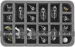 kuva tuotteesta on linkki tuotesivulle: Foam Tray 60 mm (2.4 inches) Half-size with 18 Slots For Star Wars Imperial Assault Miniatures