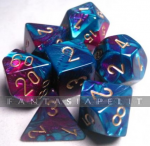 Gemini 5: Polyhedral Purple-Teal/Gold 7-Die Set