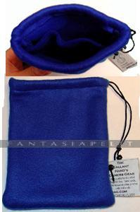 Blue Fleece Two Pocket Dice Bag (noppapussi)