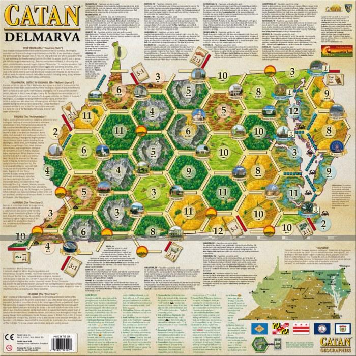 Catan Geographies: U.S.A. - West Virginia - Virginia - Maryland - Delaware (6)