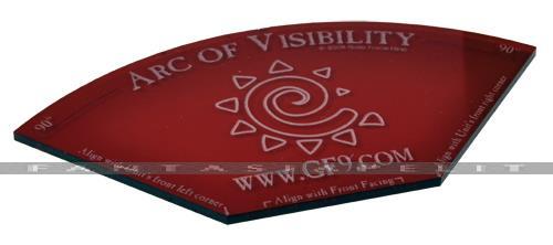 Arc of Visibility Template (Red)