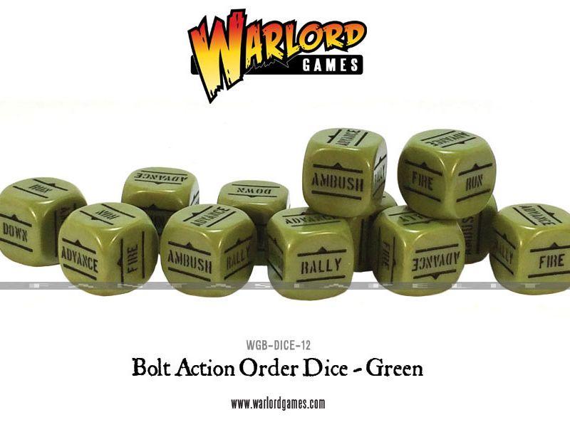 Bolt Action: Orders Dice Green