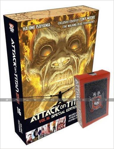 Attack on Titan 16 + Playing Card Deck