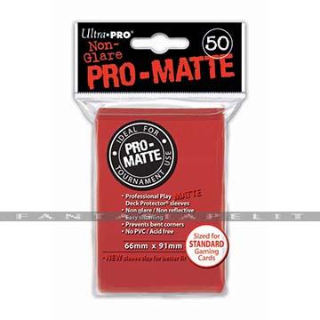 Deck Protector Non-Glare Pro-Matte Red (50)
