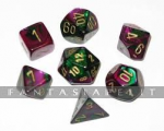 Gemini 3: Polyhedral Green-Purple/Gold 7-Die Set