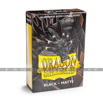 Dragon Shield: Japanese (Small)  Sleeves Matte Black (60)