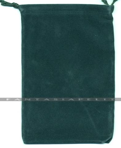 Green Velour Dice Pouch (large)