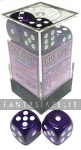 Translucent: 16mm D6 Purple/white (12)