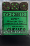 Earth Elemental 12mm D6 Dice Block (36)