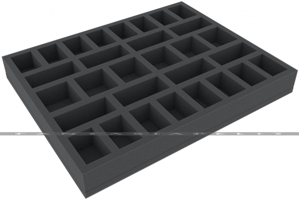 40 mm Full-Size Foam Tray with 45 compartments