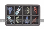 kuva tuotteesta on linkki tuotesivulle: Figure Foam Tray 35 mm (1.4 inch) Half-size For Large Star Trek Attack Wing Ships