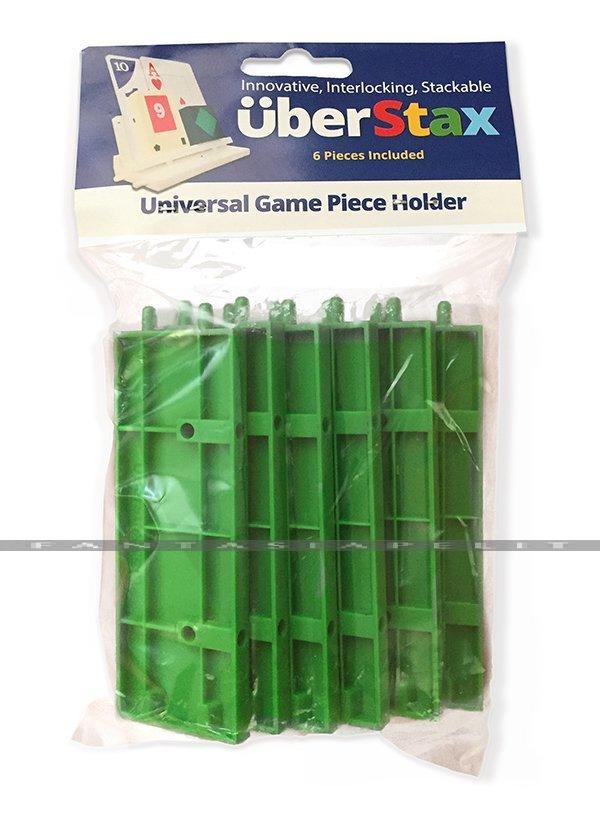 UberStax: Universal Game Piece Holder -Green
