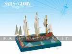 kuva tuotteesta on linkki tuotesivulle: Sails of Glory -Protee 1772 / Eveille 1772 S.O.L Ship Pack