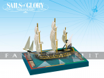 kuva tuotteesta on linkki tuotesivulle: Sails of Glory -HMS Leander 1780 / HMS Adamant 1780 4th Rate Ship Pack