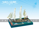 kuva tuotteesta on linkki tuotesivulle: Sails of Glory -HMS Africa 1781 / HMS Vigilant 1774 S.O.L Ship Pack