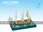 kuva tuotteesta on linkki tuotesivulle: Sails of Glory -Duc de Duras 1765 / Dauphin 1766 Ship Pack