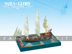 kuva tuotteesta on linkki tuotesivulle: Sails of Glory -Bonhomme Richard 1779 / Bonhomme Richard Ship Pack