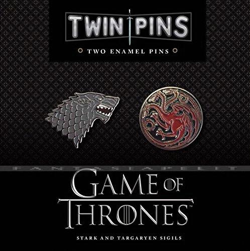 Game of Thrones: Twin Pins -Stark and Targaryen Sigils