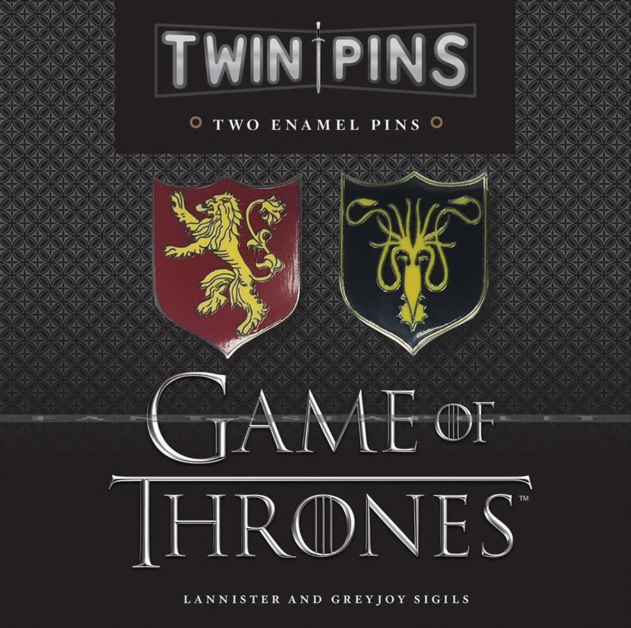 Game of Thrones: Twin Pins -Lannister and Greyjoy Sigils