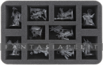kuva tuotteesta on linkki tuotesivulle: 50 mm (1.96 inches) half-size foam tray for 10 Warhammer miniatures