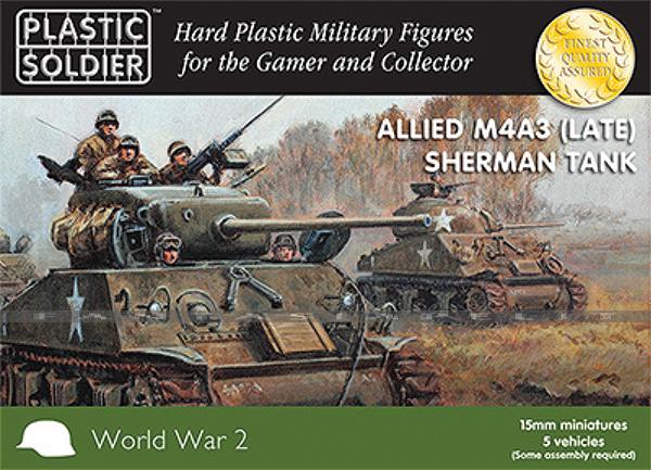 15mm Easy Assembly: Allied Sherman M4A3 (Late) Tank