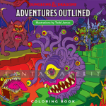 kuva tuotteesta on linkki tuotesivulle: D&D 5: Adventures Outlined Coloring Book