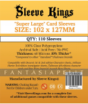 Sleeve Kings Card Game Card Sleeves (63.5x88mm) - 110 Pack, -SKS