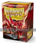 Dragon Shield: Matte Sleeves Ruby (100)