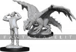 kuva tuotteesta on linkki tuotesivulle: D&D Nolzur's Marvelous Unpainted Miniatures: Green Dragon Wyrmling & Afflicted Elf