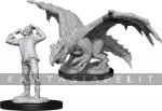 D&D Nolzur's Marvelous Unpainted Miniatures: Green Dragon Wyrmling & Afflicted Elf