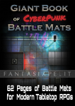 kuva tuotteesta on linkki tuotesivulle: Giant Book of Cyberpunk Battle Mats
