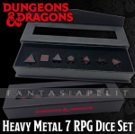 Heavy Metal Dice: Dungeons & Dragons RPG Set (7)